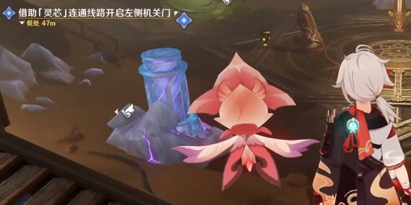 借助灵芯连通线路开启左侧机关门