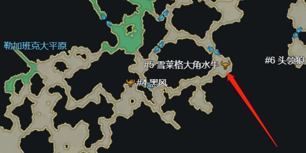 《命运方舟》雪莱格大角水牛在哪里