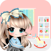 少女布置房间装饰