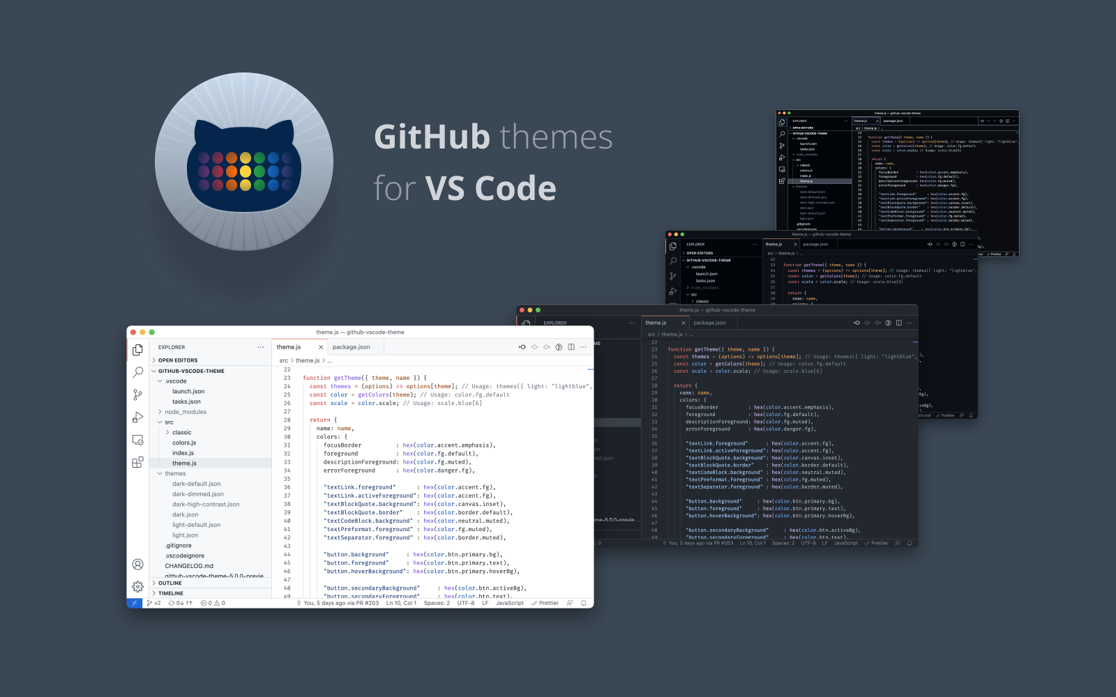 GitHub vs代码主题