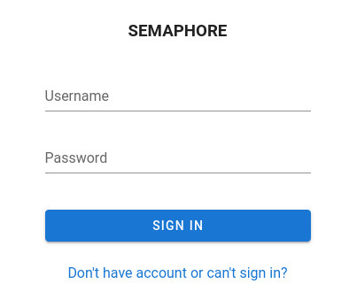 Semaphore 登录屏幕