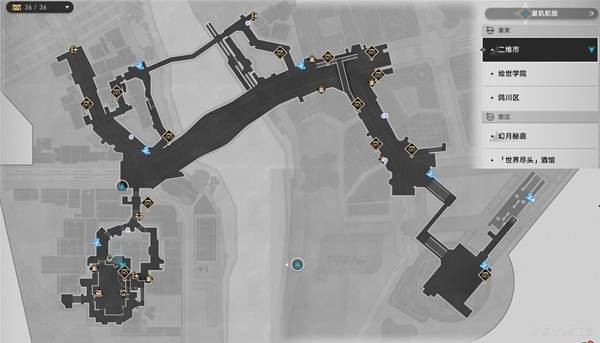 崩坏星穹铁道二相乐园地图秘技点位置汇总