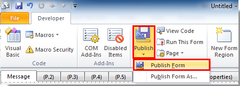 “发布表单”按钮