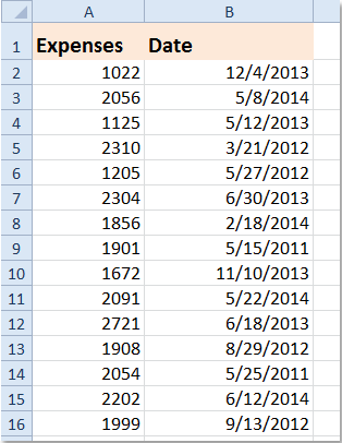 原始数据的截图