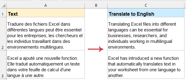 将 Excel 文件翻译成英文