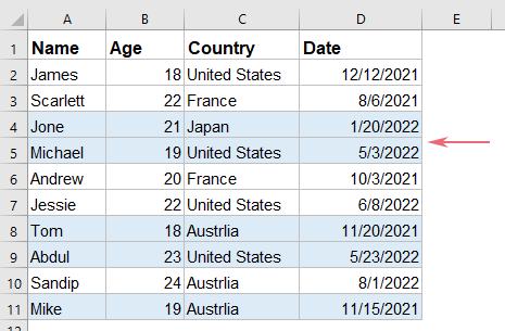  突出显示奇数月或偶数月 