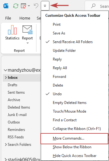 “更多命令”选项截图