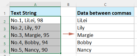 显示原始文本和提取后文本的截图