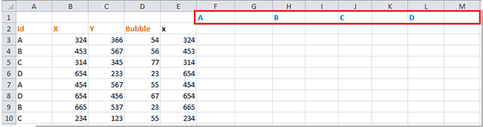 在辅助行中添加类别名称的截图