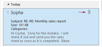 在 Outlook 中获取邮件链或邮件线程附件的步骤