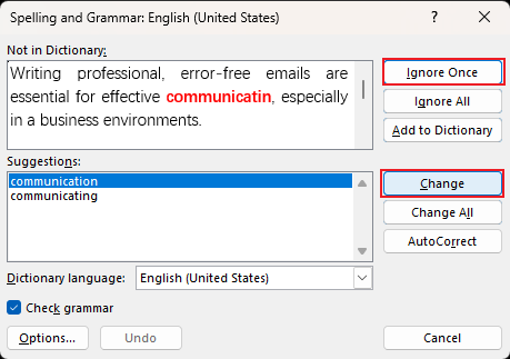 为语法错误选择操作