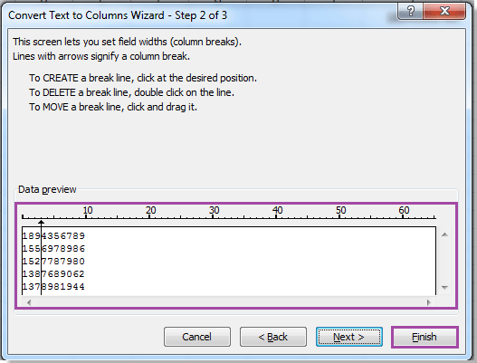 文本分列功能向导 2