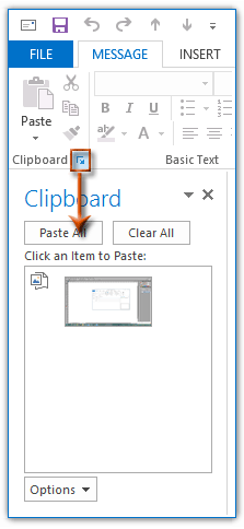 剪贴板组右下角的启动器