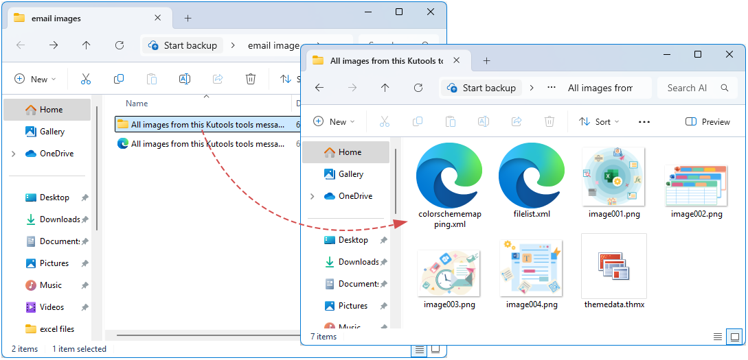 打开文件夹查看已保存的图片