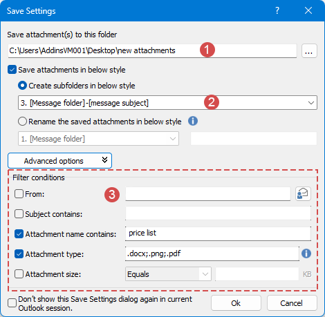 Kutools 的全部附件保存功能