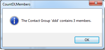 使用 VBA 代码 5 在 Outlook 中统计通讯组成员步骤的屏幕截图