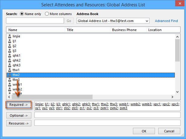 关于仅向一个（新）与会者发送会议更新的步骤在 Outlook 中的屏幕截图 2