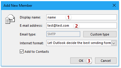 关于在 Outlook 中向联系人组添加成员步骤的截图 3