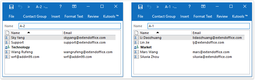 关于在 Outlook 中拆分联系人组步骤的截图 4