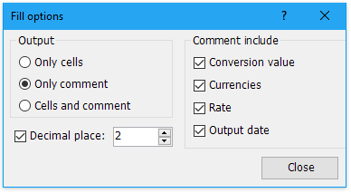 填充选项对话框的截图