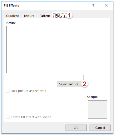 在 Outlook 中添加水印的截图 3