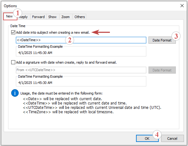 选项对话框截图