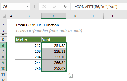 展示 CONVERT 函数的用法