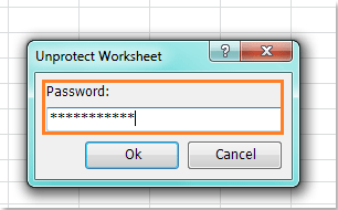 提示输入密码以取消保护多个工作表的截图