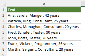 展示 TEXTAFTER 函数的用法