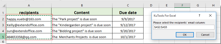 用于选择收件人电子邮件地址的 VBA 代码