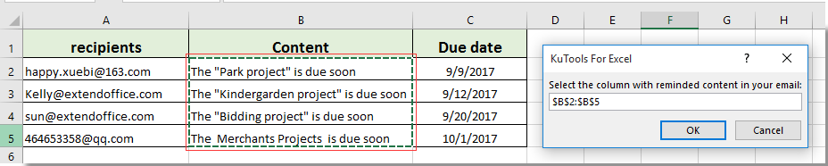 用于选择要在邮件正文中显示内容的 VBA 代码