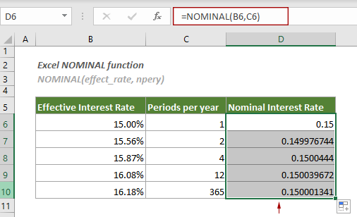 展示 NOMINAL 函数的用法