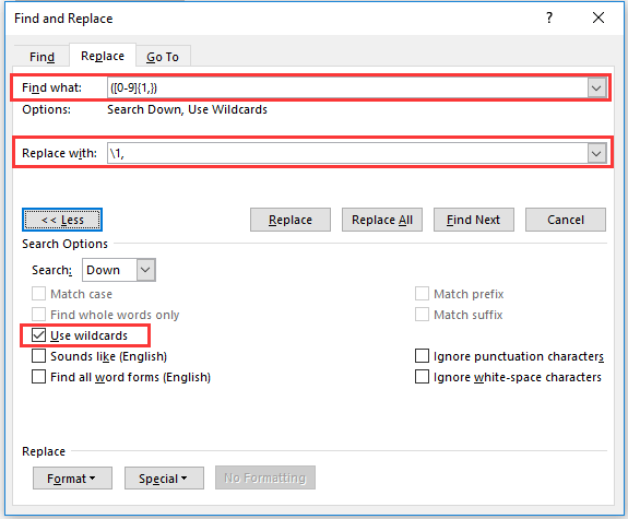 在对话框中指定选项